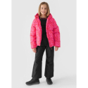 Dívčí lyžařská bunda 4F JUNIOR-TECHNICAL JACKET-JWAW24TTJAF544-90A-MULTICOLOUR ALLOVER - 