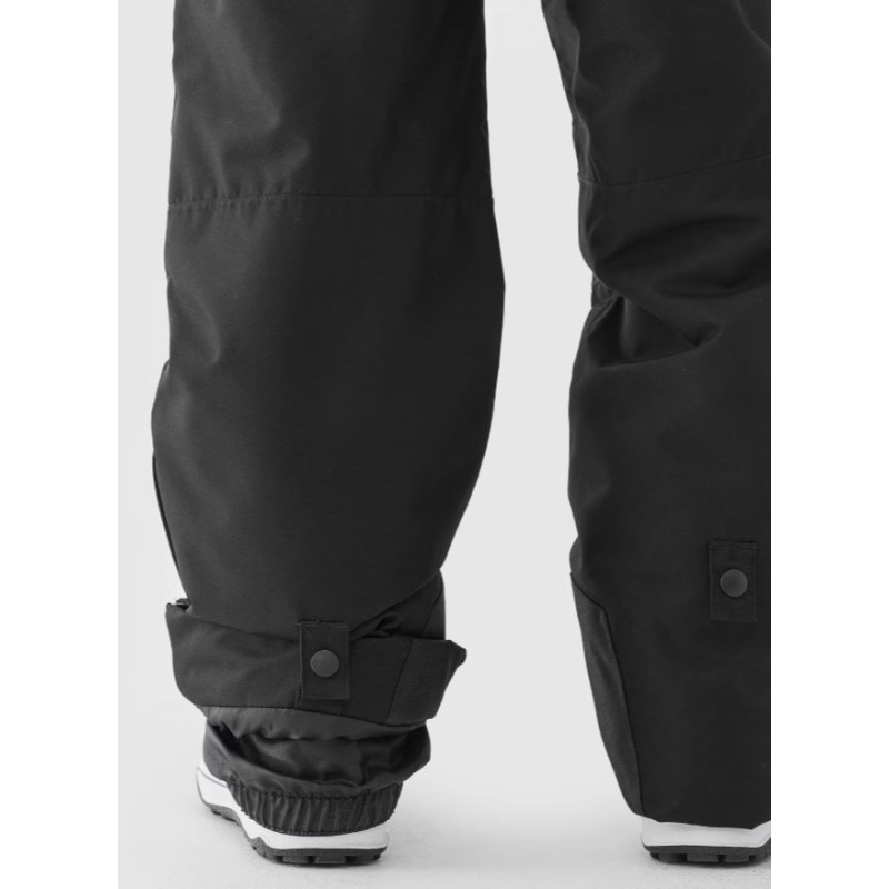 Chlapecké lyžařské kalhoty 4F JUNIOR-TROUSERS FNK-JWAW24TFTRM656-20S-DEEP BLACK - 