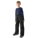 Chlapecké lyžařské kalhoty 4F JUNIOR-TROUSERS FNK-JWAW24TFTRM656-20S-DEEP BLACK - 