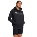 Dámska zateplená mikina s kapucňou UNDER ARMOUR-Rival Fleece Wordmark Hoodie-BLK - 