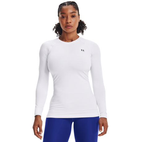 Dámské tréninkové triko s dlouhým rukávem UNDER ARMOUR-UA CG Authentics Crew-WHT