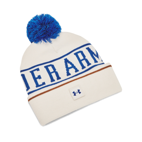 Pánská zimní čepice UNDER ARMOUR-M Halftime Pom Beanie-WHT 110