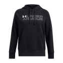 Dámska zateplená mikina s kapucňou UNDER ARMOUR-Rival Fleece Wordmark Hoodie-BLK - 