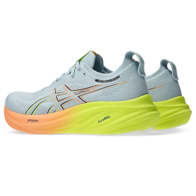 Pánská běžecká obuv ASICS-Gel Nimbus 26  Paris cool grey/safety yellow - 