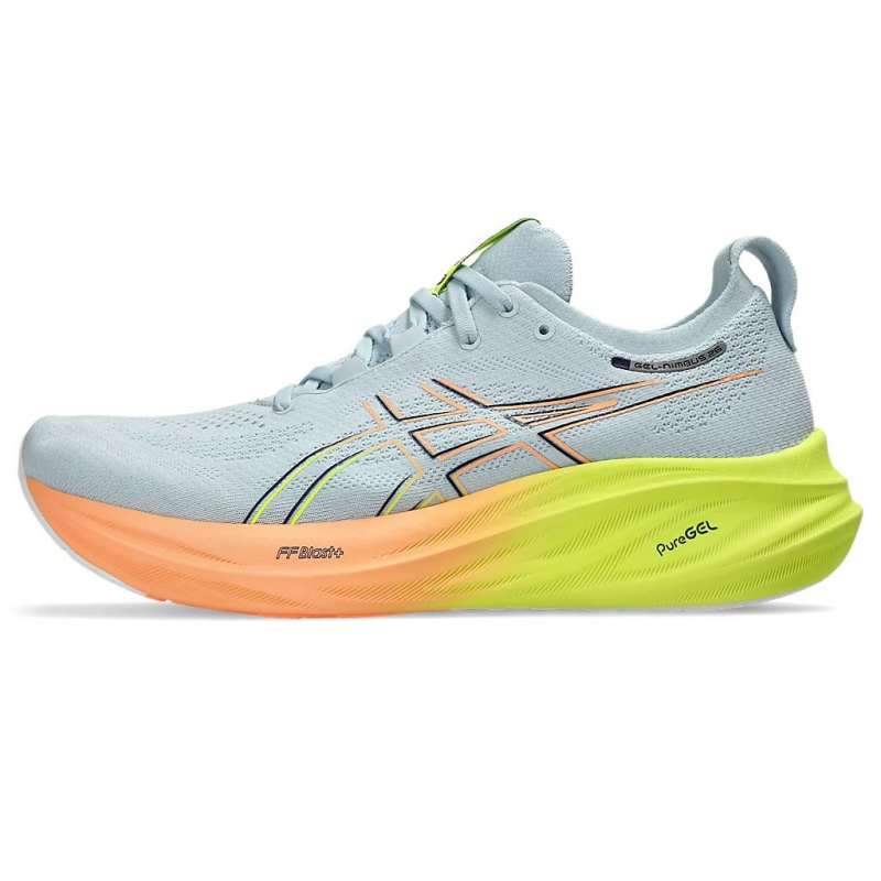 Pánská běžecká obuv ASICS-Gel Nimbus 26  Paris cool grey/safety yellow - 