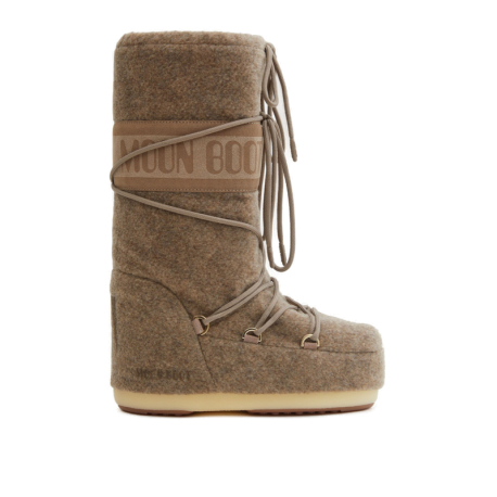 Vysoké zimní boty MOON BOOT-RESORT COL. MB ICON FELT-L017 BEIGE MELANGE