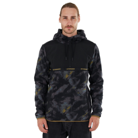 Pánská lyžařská mikina s 1/2 zipem FUNDANGO-Exodus Hybrid Jacket-585-moor