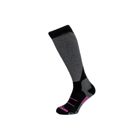 Juniorské lyžiarske podkolienky (ponožky) BLIZZARD-Wool Sport Junior ski socks, black/pink