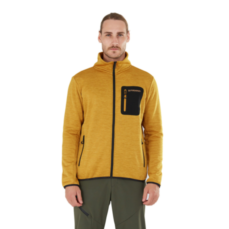 Pánská lyžařská mikina se zipem FUNDANGO-Jefferson Fleece Jacket-240-mustard