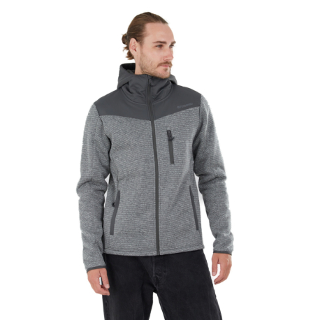 Pánská mikina se zipem FUNDANGO-Ashford Insulated Fleece Jacket-745-grey heather