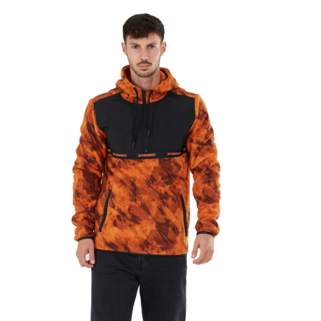 Pánská lyžařská mikina s 1/2 zipem FUNDANGO-Exodus Hybrid Jacket-613-autumn