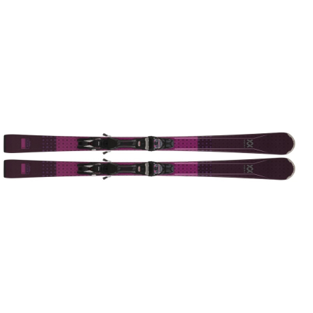 Dámské allmountain lyže s vázáním VOLKL-FLAIR 76 ELITE + VMOTION 10 GW LADY FUCHSIA