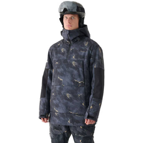 Pánská lyžařská bunda 4F-TECHNICAL JACKET-WAW24TTJAM510-90A-MULTICOLOUR ALLOVER