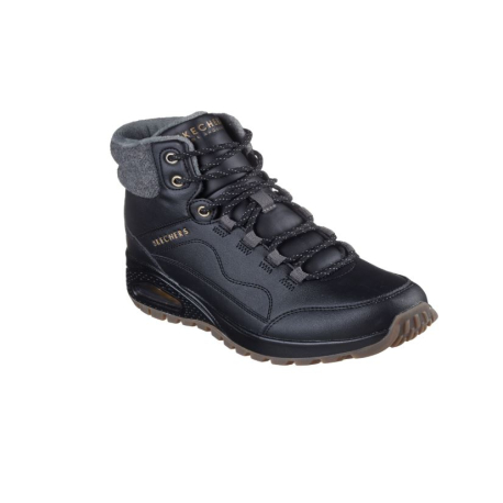 Dámské kotníkové zimní boty SKECHERS-Uno Rugged black/black