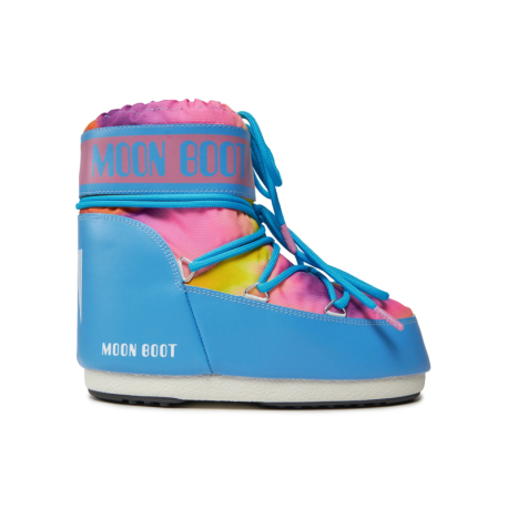 Kotníkové zimní boty MOON BOOT-ICON LOW TIE DYE, 001 alaskan blue