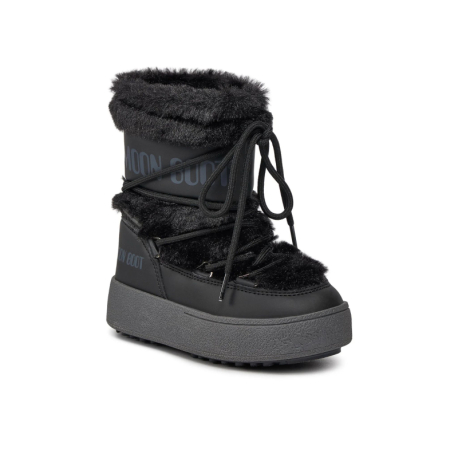 Dívčí vysoké zimní boty MOON BOOT-JTRACK FAUX FUR, 001 black