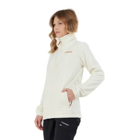 Dámská turistická mikina se zipem FUNDANGO-Serena Fleece Jacket-150-butter