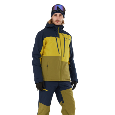 Pánská lyžařská bunda s kapucí FUNDANGO-Atlas Allmountain Jacket-513-citronelle