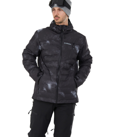 Pánská lyžařská bunda s kapucí FUNDANGO-Fairfield Padded Jacket-894-jet black