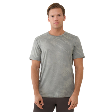 Pánské tréninkové tričko s krátkým rukávem 4F-TSHIRT FNK M1216-44A-OLIVE ALLOVER