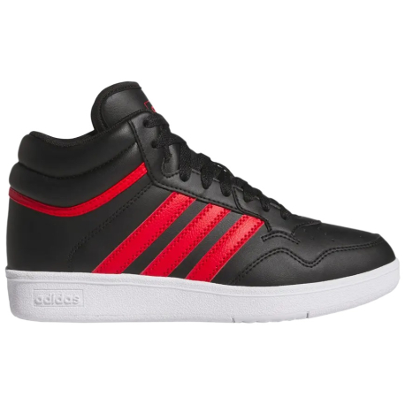 Chlapecká rekreační obuv ADIDAS-Hoops 4.0 Mid Jr core black/better scarlet/cloud white
