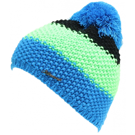 Zimní čepice BLIZZARD-Tricolor, black/green/blue W